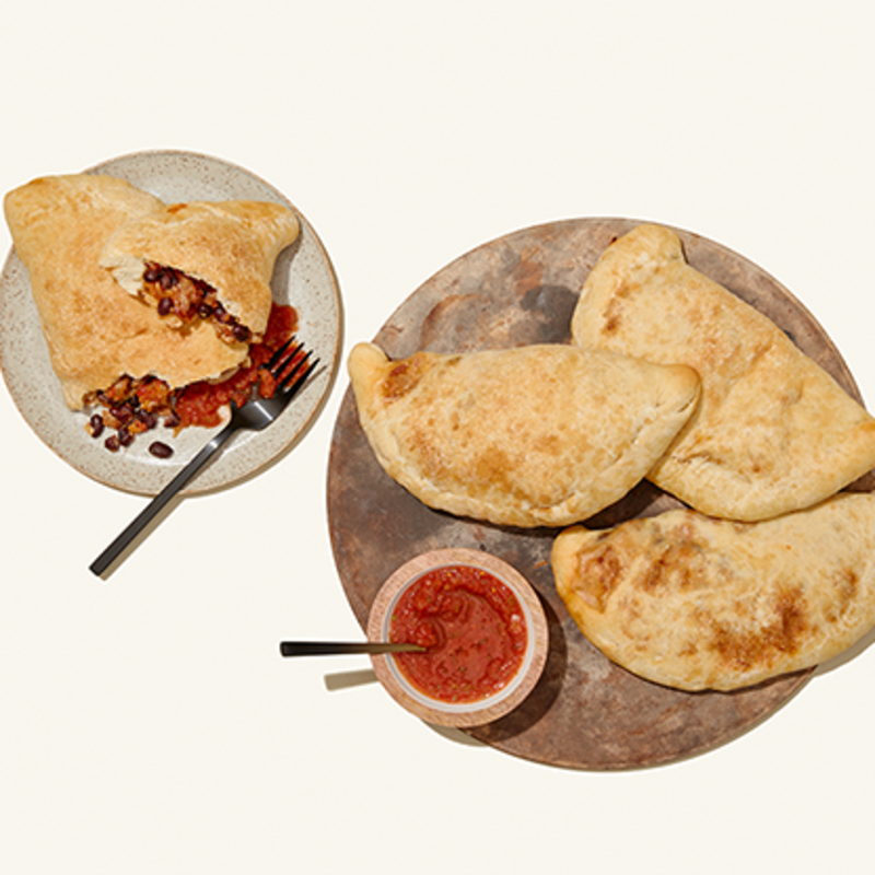 SAUSAGE BEAN CALZONE